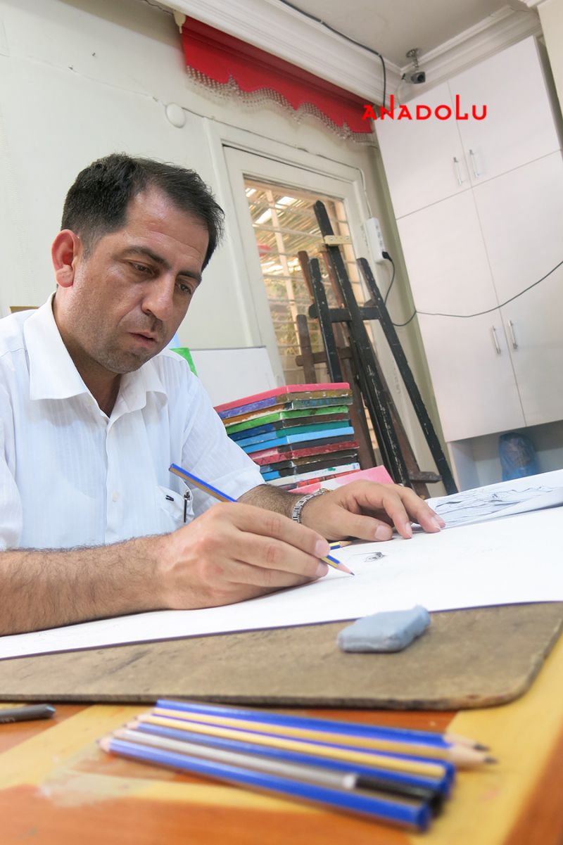 Karakalem Çalışması Çukurova Hobi Grubu