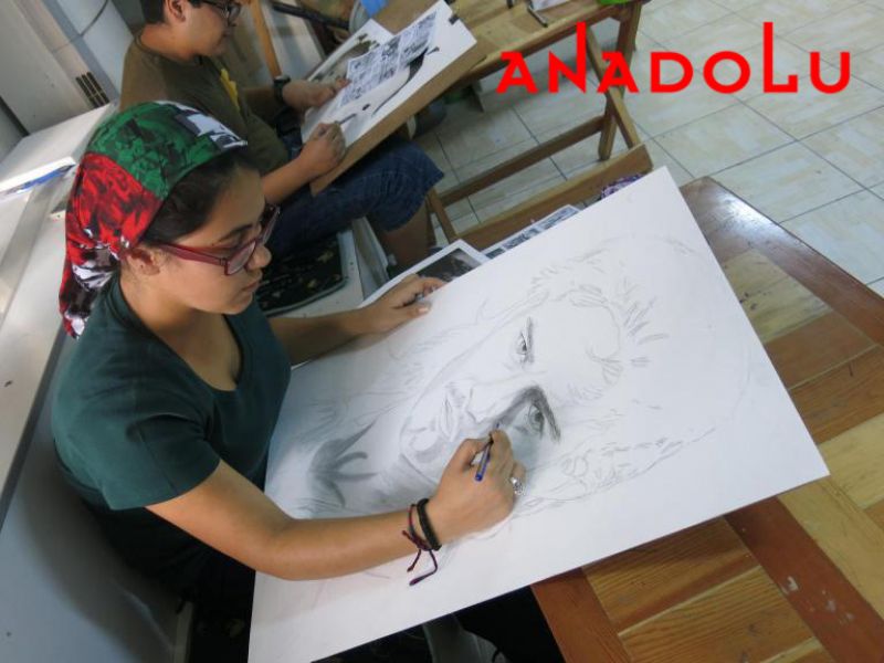 Karakalem Potre Çalışan Hobi Grubu Çukurova