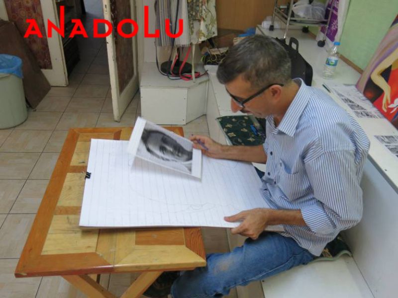 Kareleme Tekniği İle Karakalem Çalışması Çukurova