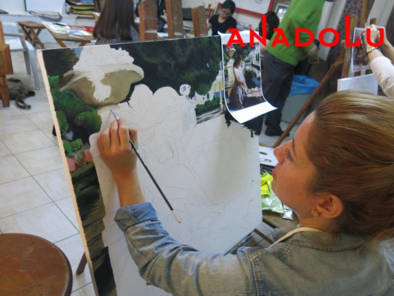 Yağlı boya Manzara Çalışması Çukurova