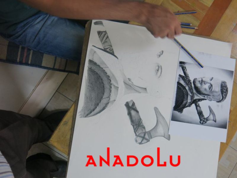 Karakalem Potre Çalışması Çukurova