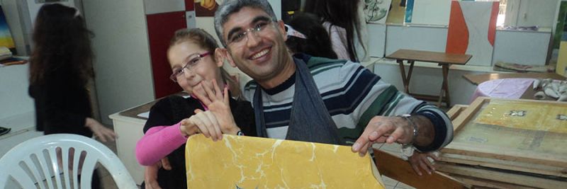 Çocuklar Ebru Yapıyorlar Çukurova