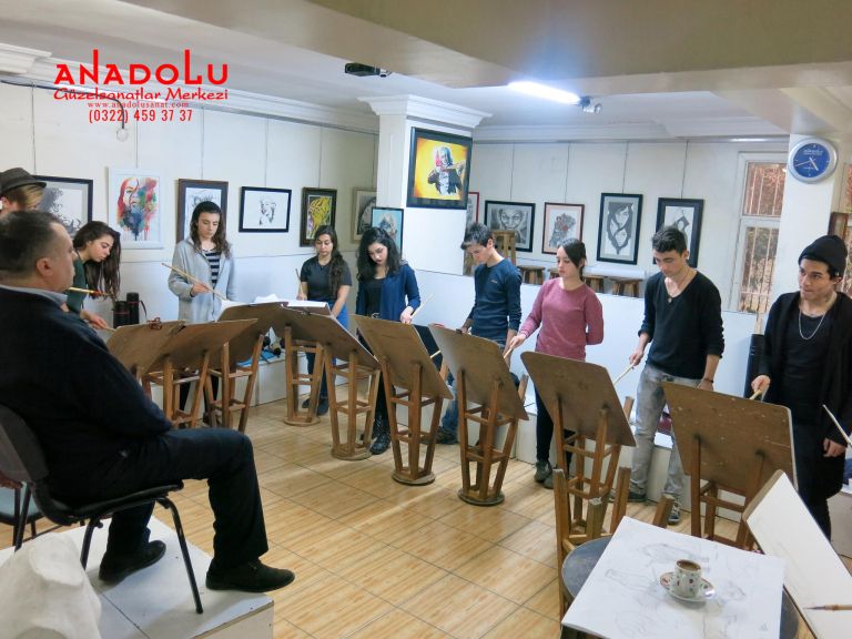 Anadolu Güzel Sanatlar Çizim Dersinde Çukurova