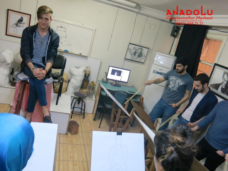 Anadolu Güzel Sanatlarda Modelden Desen Çizimleri Çukurova