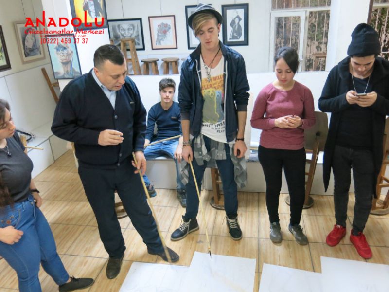 Çukurovada Anadolu Güzel Sanatlarda Modelden Desen Çizim Eğitimleri
