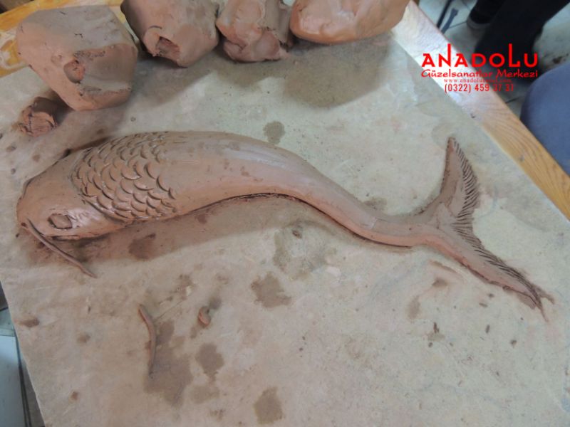 Kilden Balık Modelleme Heykel Dersi Çukurova