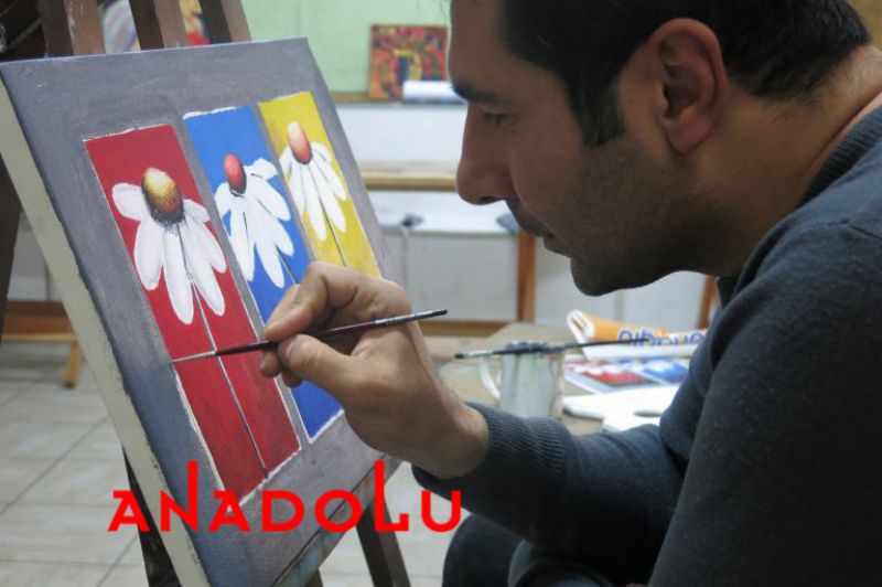 Yağlıboya Çiçek Çizimleri Çukurova