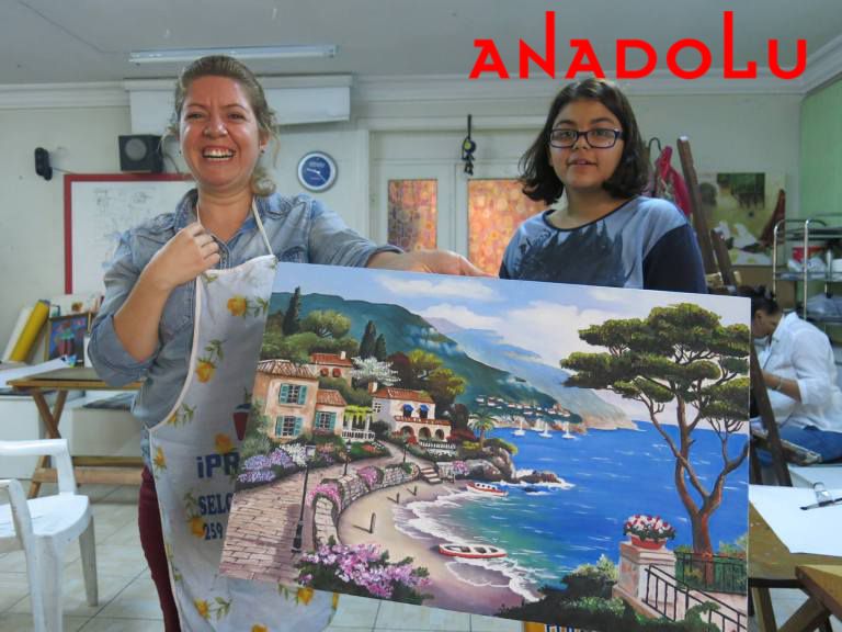 Yağlı boya Manzara Çalışan Hobi Grupları Çukurova