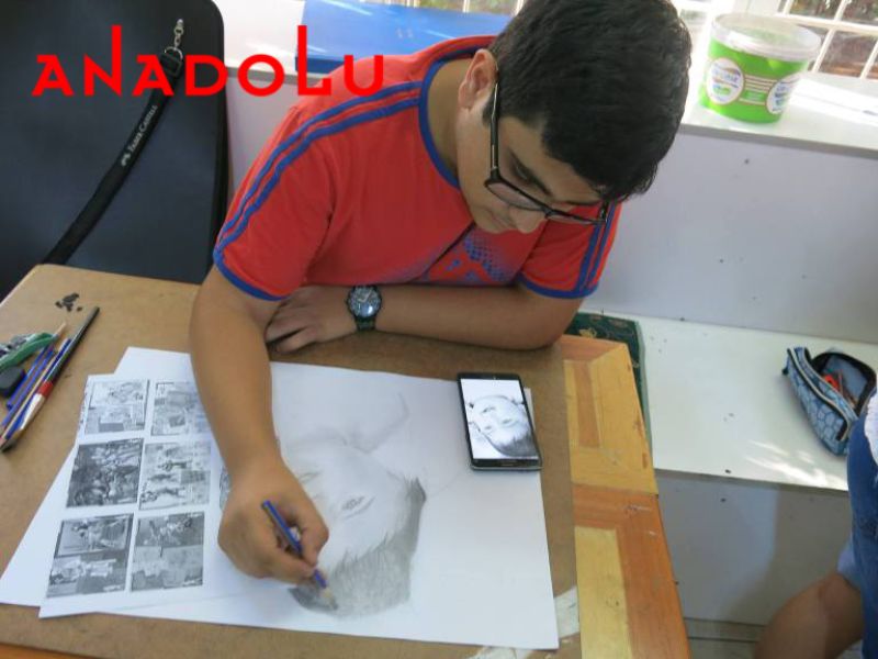 Hobi Karakalem Potre Çalışması Çukurova
