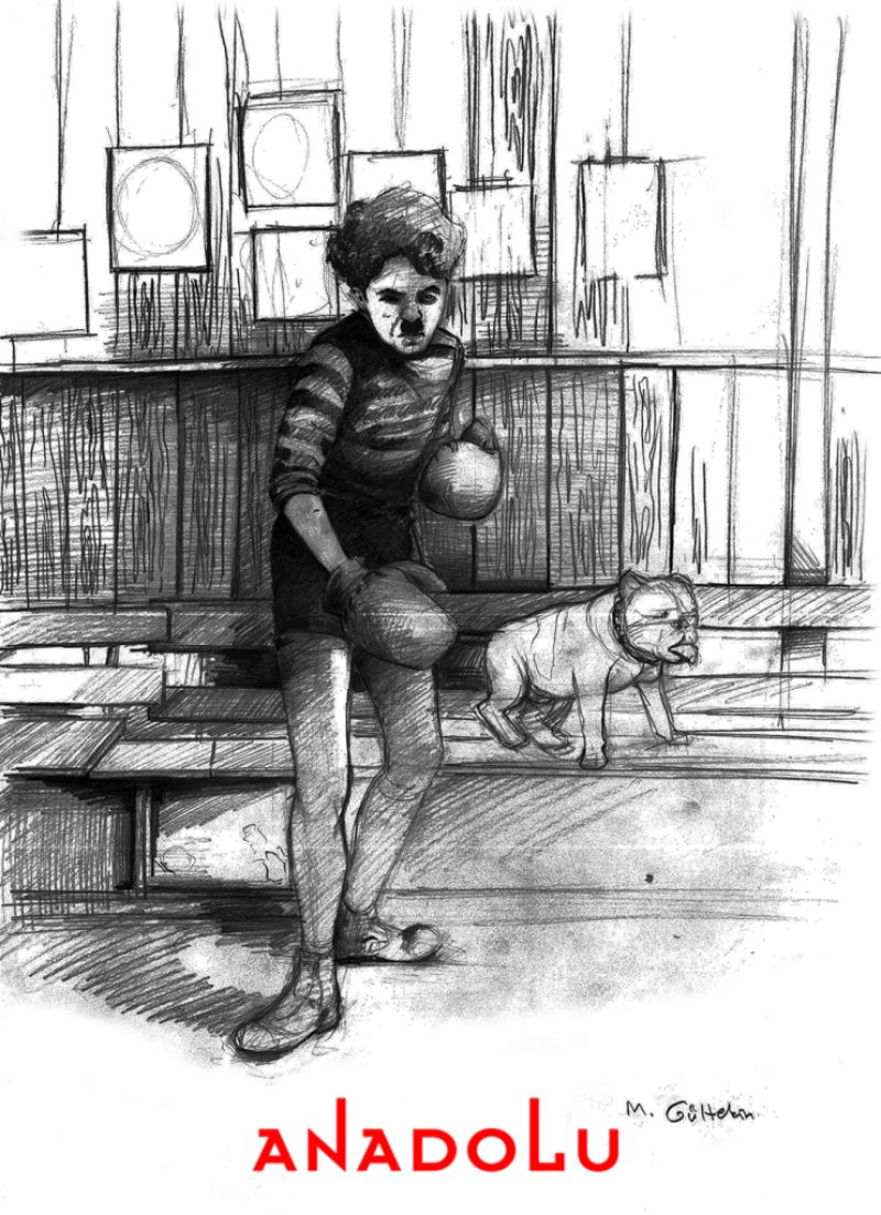 karakalem Charlie Chaplin Çizimleri Çukurova